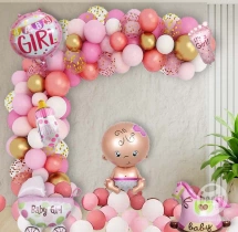 welcome baby decorations Pink Balloons Baby Girl Welcome Decoration